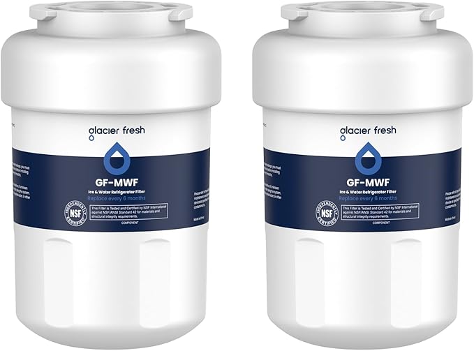 GLACIER FRESH Replacement for MWF Refrigerator Water Filters, SmartWater MWFP by GLACIERFRESH