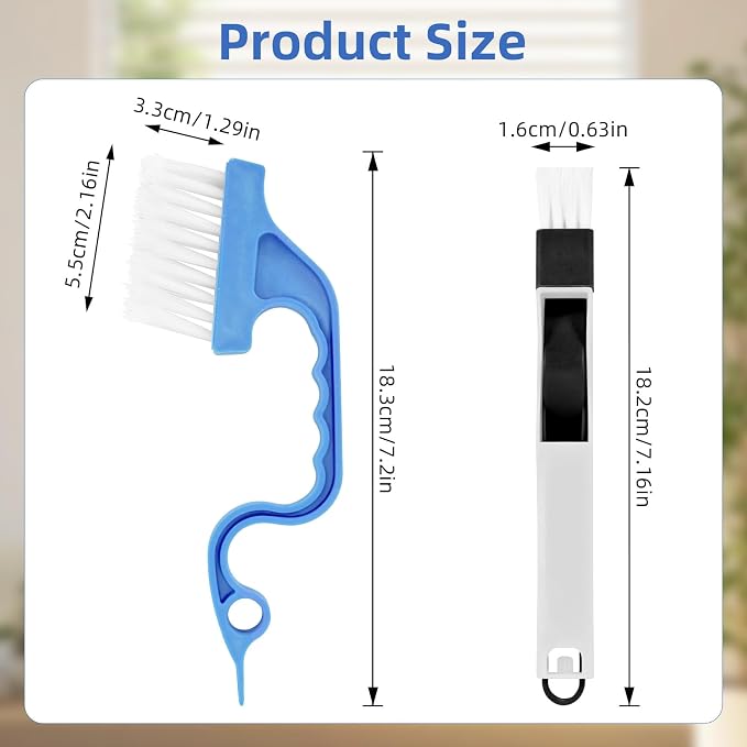 7Pcs Crevice Cleaning Brush, Home Kitchen Bathroom Window Faucets - Image 7