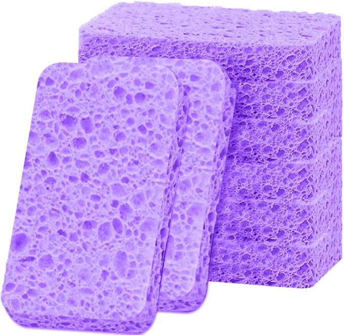 6 - Pack Non-Scratch Scrub Sponges - Sponges by Mainlyrunmakeupsuppliers