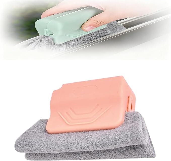 Magic Window Track Cleaner, Window Groove Cleaning Brush Hand-held Magic by Morekfly