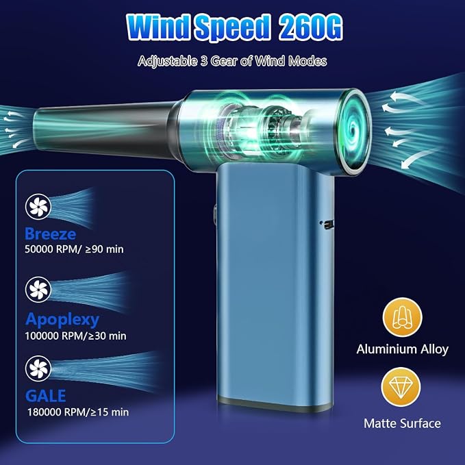 DSHDING Metal Compressed Air Duster - Image 5