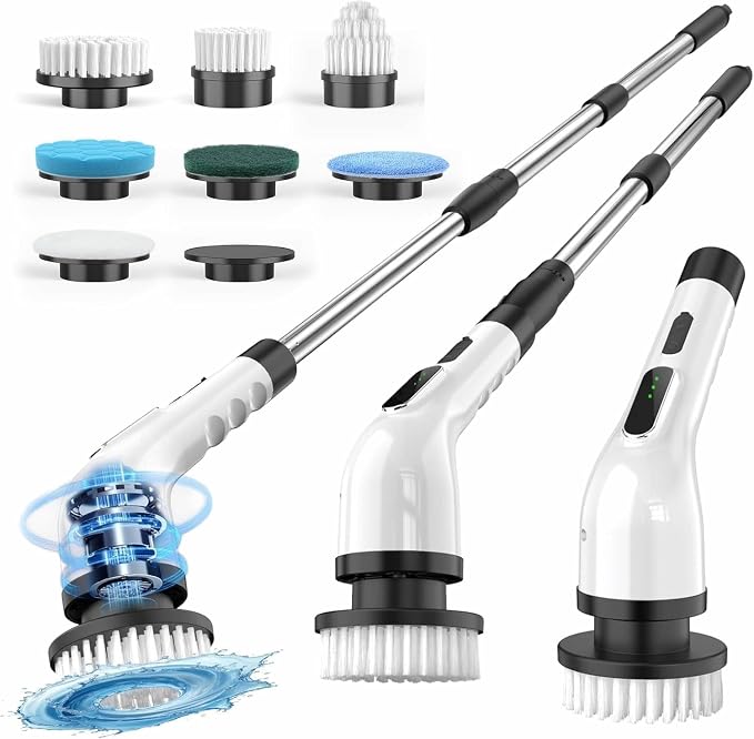 Electric Spin Scrubber, Cordless Cleaning Brush Scrubber by Unknown