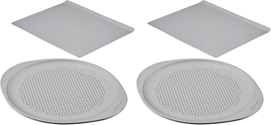 Farberware GoldenBake Nonstick Baking Sheet and Pizza Crisper Pan Set, 2 Piece by Farberware