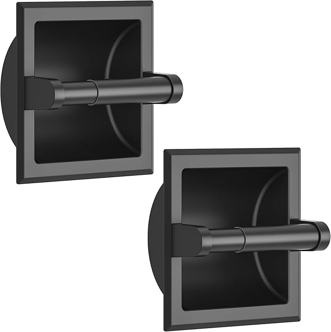 FORIOUS Recessed Toilet Paper Holder, Stainless Steel Durable Tissue Roll by FORIOUS