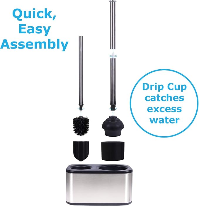Blue Donuts Toilet Brush and Plunger Set - Image 4