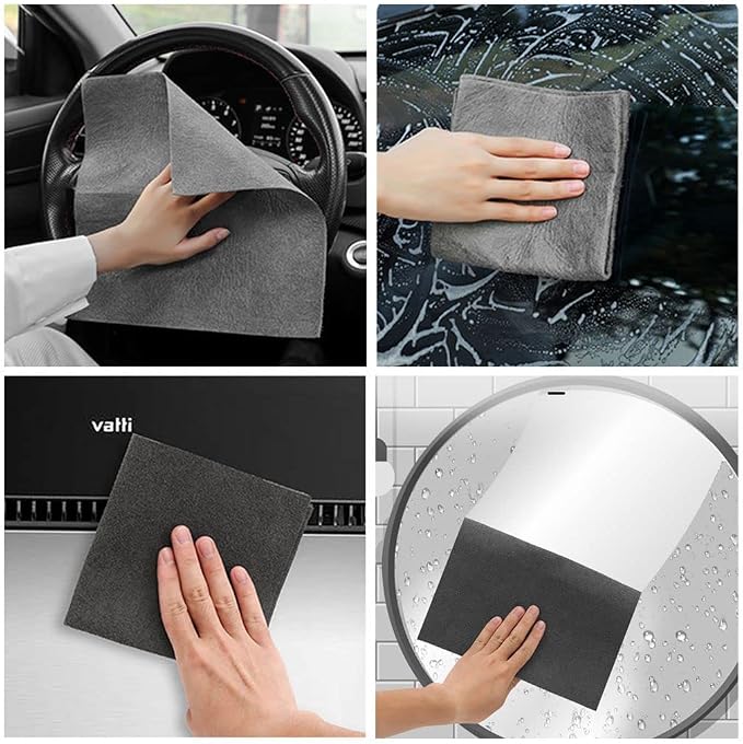 10 Pack Microfiber Cleaning Cloths, Thickened Streak Free & Lint Free Glass - Image 4