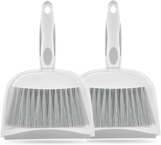 Dust pan, Mini Dustpan and Brush Set, Small Broom and Dustpan Set, Small Hand by Householdcleaningutensils