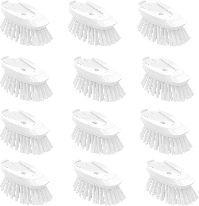 Dish Brush Refills, 12 Pack Dish Brush Replacement Head, Brush Dispenser Refill by pamrack