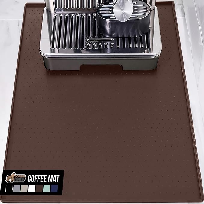GORILLA GRIP Silicone Coffee Mat, Espresso Machine Bar Accessories, Keep by GorillaGrip