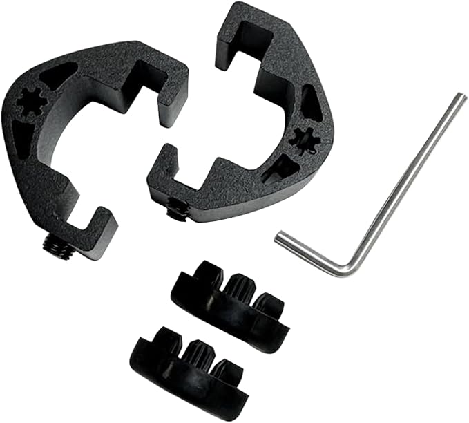Homacer Sliding Barn Door Hardware Black Carbon Steel Door Stopper - Image 2