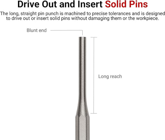 TEKTON 5/16 Inch Pin Punch | 66058 | Made in USA - Image 2
