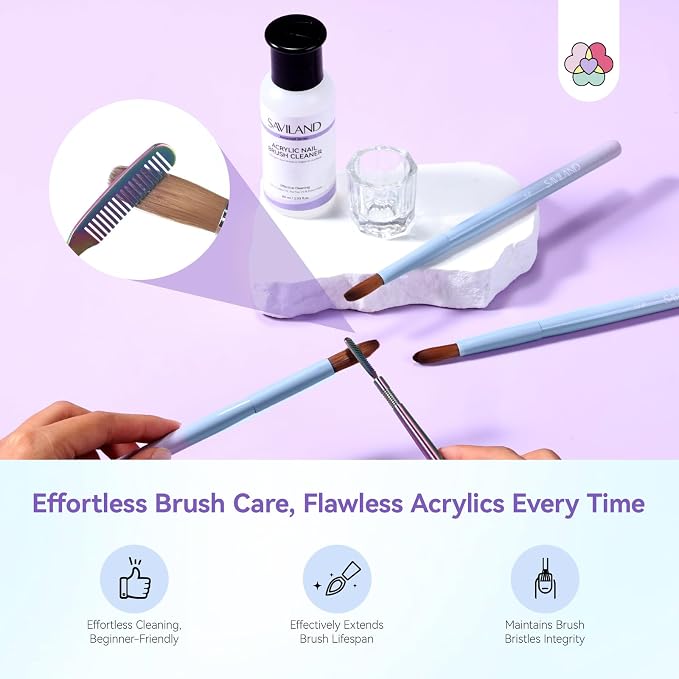 SAVILAND Acrylic Nail Brush - Image 5