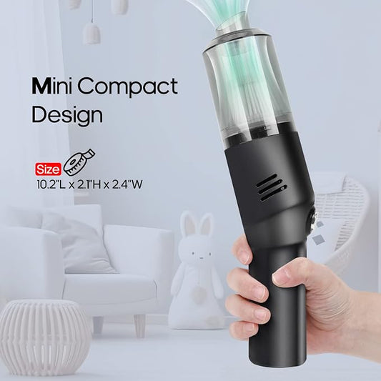 Portable Mini Car Vacuum Cleaner, High Power Cordless Handheld Rechargeable - Image 2