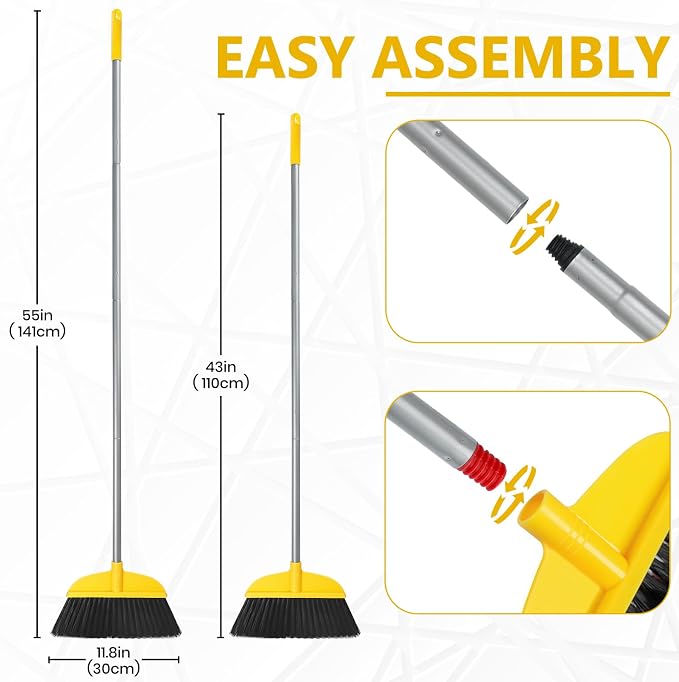 Broom for Hardwood Floors Indoor Sweeping Brooms - Image 4