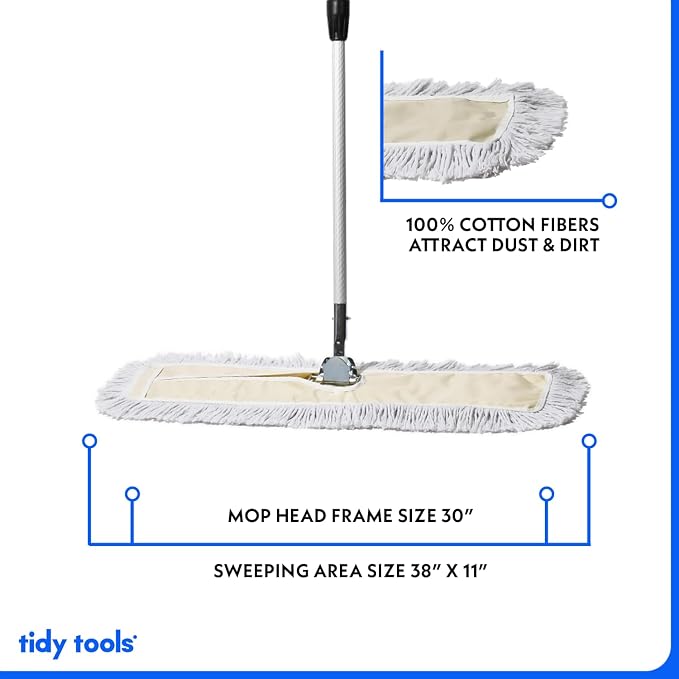 Commercial Dust Mop – 30 Inch Floor Sweeper - Image 4