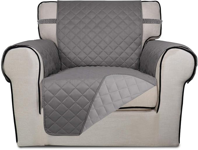 PureFit Reversible Quilted Sofa Cover, Water Resistant Slipcover Furniture by PureFit