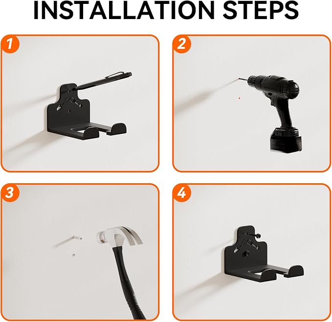 Garage Organization Storage Trimmer Rack, Garden Power Tool Hanger - Image 6