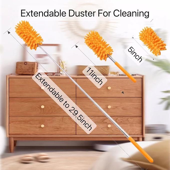 Microfiber Duster for Cleaning, Small Dusters for Cleaning Office Car Computer - Image 2