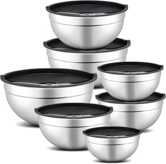 Hunnycook 7 Piece Mixing Bowls by Dedicatedtoenhancingyourdiningexperience