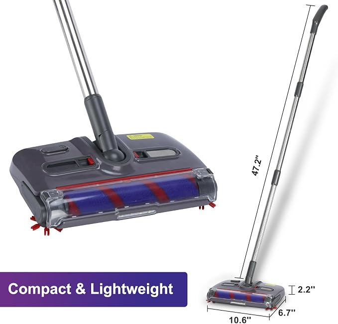 Swivel Cordless Sweeper, Floor Cordless Sweeper, Cordless Electric Sweeper - Image 2