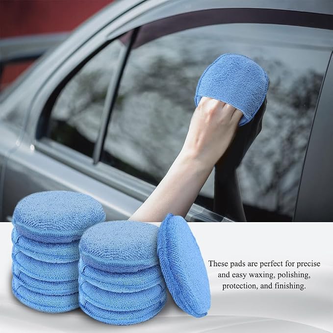 10PCS Wax Applicator Pads, Polishing Pad, Car Buffing & Detail Foam Wax - Image 3