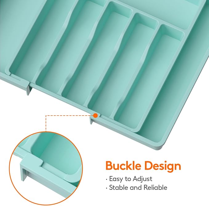 Lifewit Silverware Drawer Organizer, Expandable Utensil Tray - Image 5