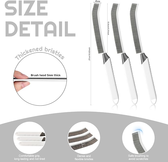 Crevice Cleaning Brush Bathroom Tile Groove Gap Cleaning Brush Premium Crevice - Image 5