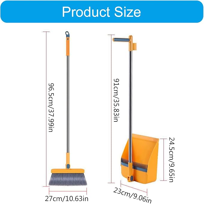 Space Saving Folding Broom and Dustpan Set - Image 5