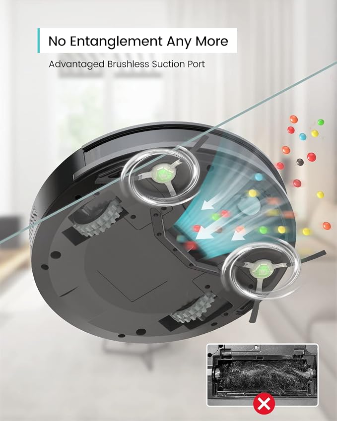 Lefant Vacuum and Mop Combo, WiFi/App/Alexa Control, 2000Pa Strong Suction 2 in - Image 5
