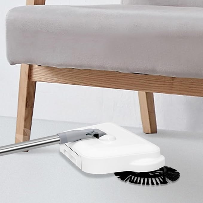 Hand Push Floor Sweeping Machine, Manual Non Electric Carpet Sweeper, 200mm - Image 2