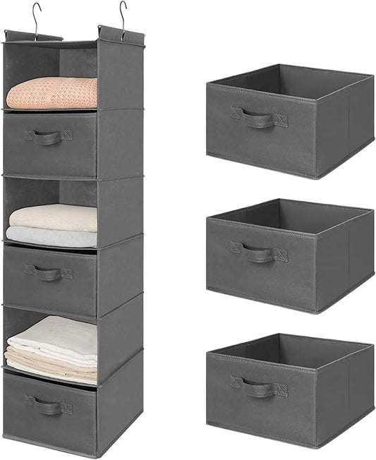 MAX Houser 6 Tier Shelf Hanging Closet Organizer, Closet Hanging Shelf by MAXHouser