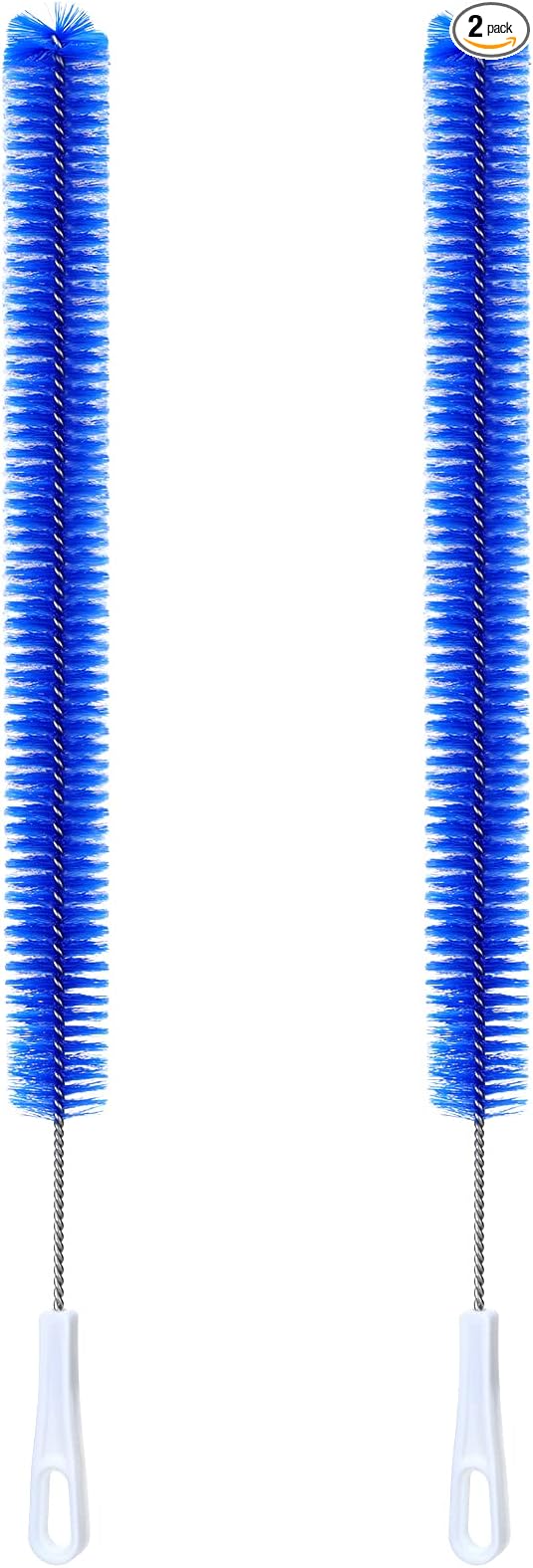2 Pcs Drain Cleaner Brush 15 Inches Extra Long Handle Scrub Cleaner Bottle Brush by Meanplan