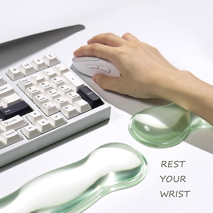 Clear Gel Mouse Wrist Rest, Relax Your Wrist, Cute Ergonomic Silicone Wrist Rest - Image 3