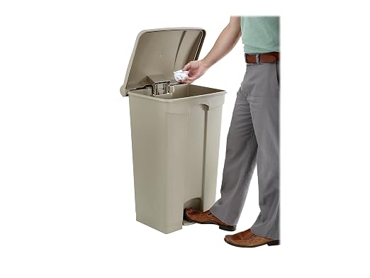 Safco Step On Plastic Trash Can - Image 3