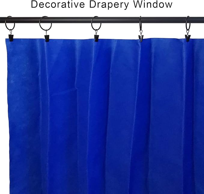 90 Pack Curtain Rings with Clips, Drapery Clips with Rings, Drapes Rings 1.26 - Image 4