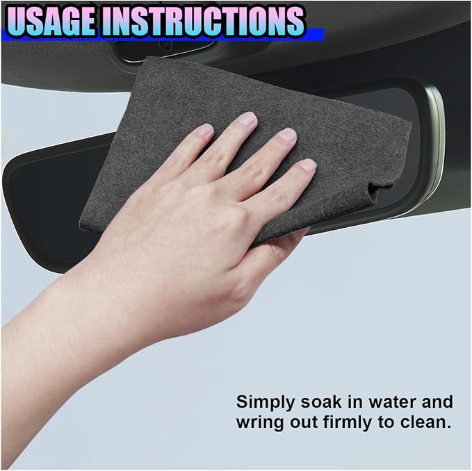 Thickened Magic Car Cleaning Cloth, Non-Streak & Lint Reusable Automotive - Image 6