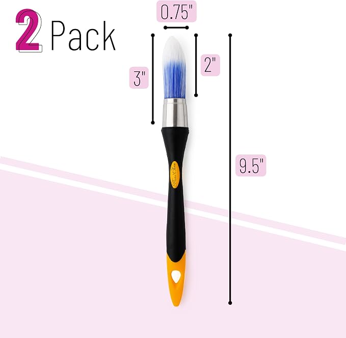 Bates- Trim Paint Brush, 0.75 Inch, Synthetic Bristles, Trim Brushes - Image 2