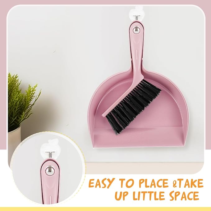 Sliner 18 Pack Mini Dustpan and Brush Set Plastic Dust Pans - Image 5