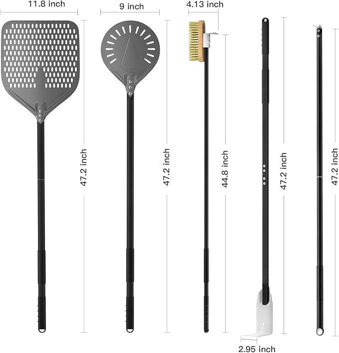 G.a HOMEFAVOR 5-Piece Pizza Tool Set - Image 2