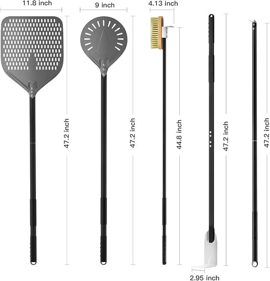 G.a HOMEFAVOR 5-Piece Pizza Tool Set - Image 2