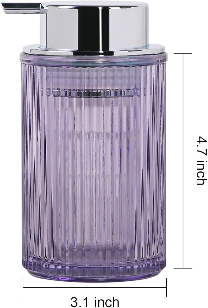 Foaming Soap Dispenser, 11 Oz Thick Glass Foam Hand Soap Dispenser, Refillable - Image 6