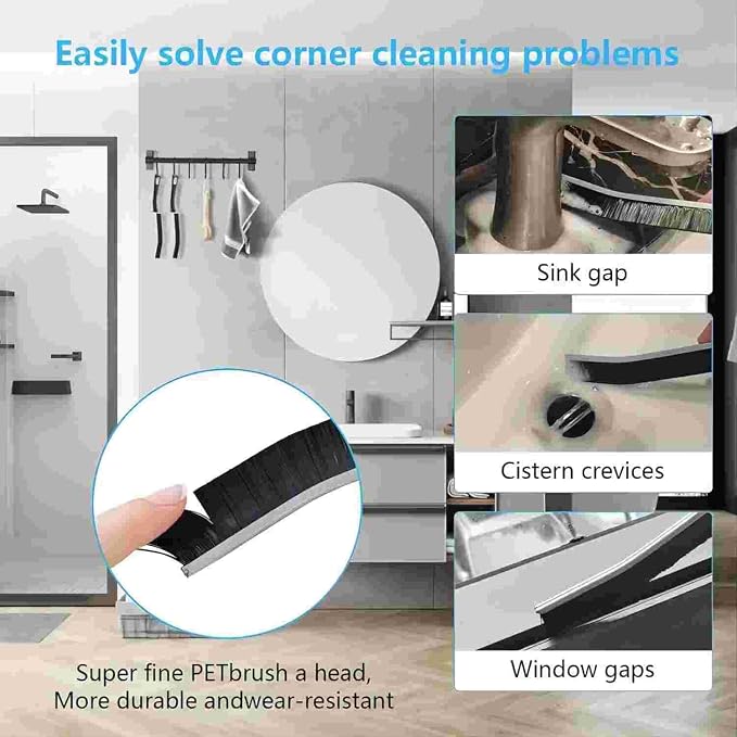 Crevice Cleaning Brushes Tool kit Small Brush Disposable Toilet Brush Deep - Image 2