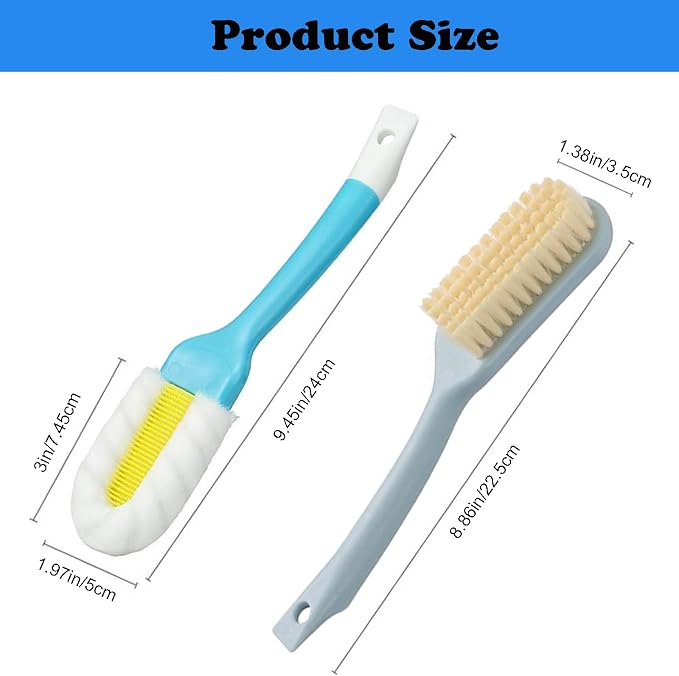 2Pack Shoe Cleaning Brush, Sneaker Shoe Cleaner Brush, Soft Bristle Cleaning - Image 2