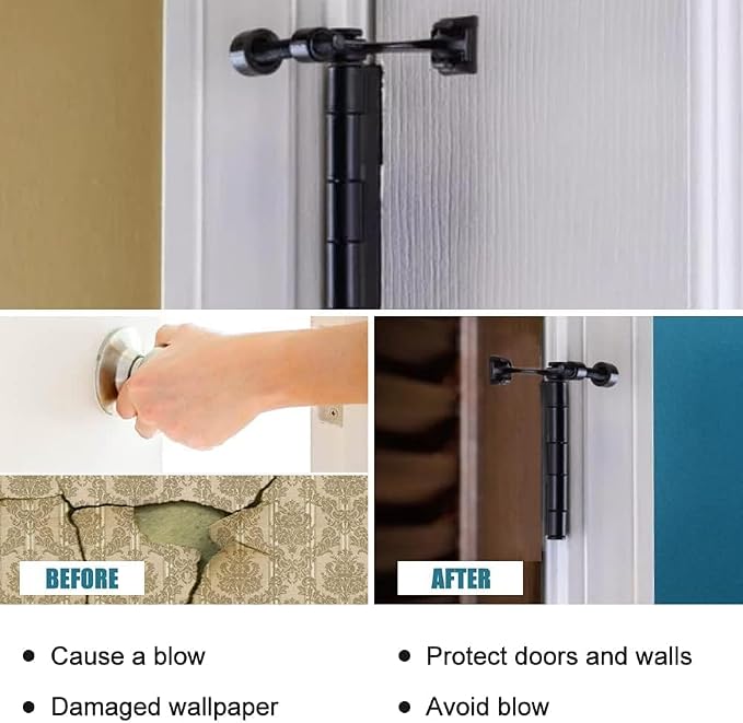 8 Pack Hinge Pin Oil Rubbed Bronze Door Stopper, Adjustable Heavy Duty Hinge - Image 6