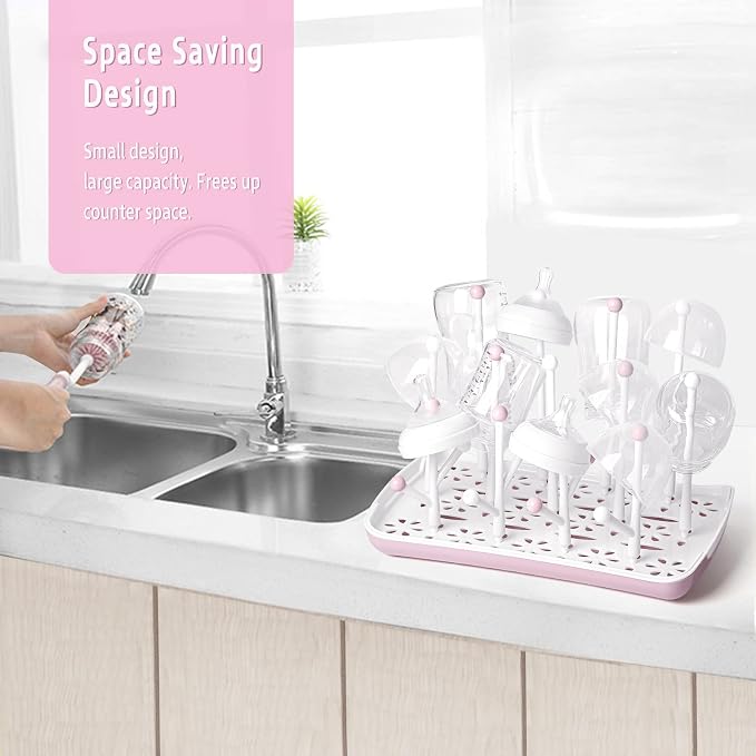 Termichy Baby Bottle Drying Rack, Large Capacity Baby Bottle Rack - Image 4