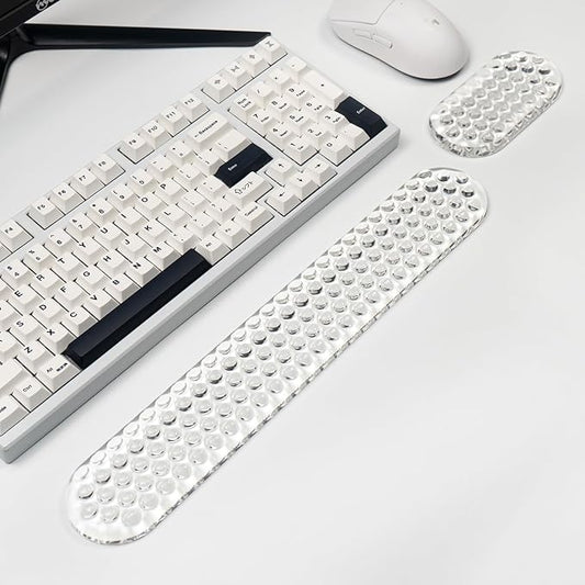 Gel Keyboard and Mouse Wrist Rest Set – Clear Cute Wrist Rest - Image 2