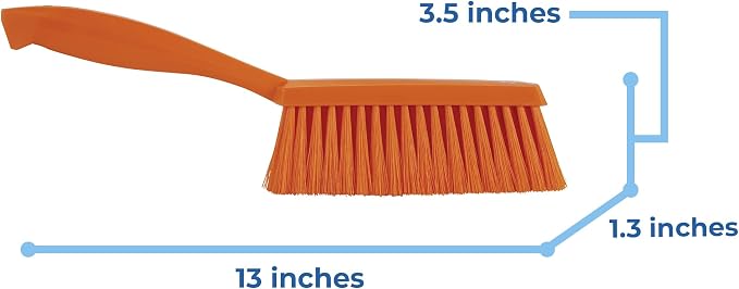 Vikan 45877 Bench Cleaning Brush, Polypropylene/Polyester Soft Bristle Dustpan - Image 3