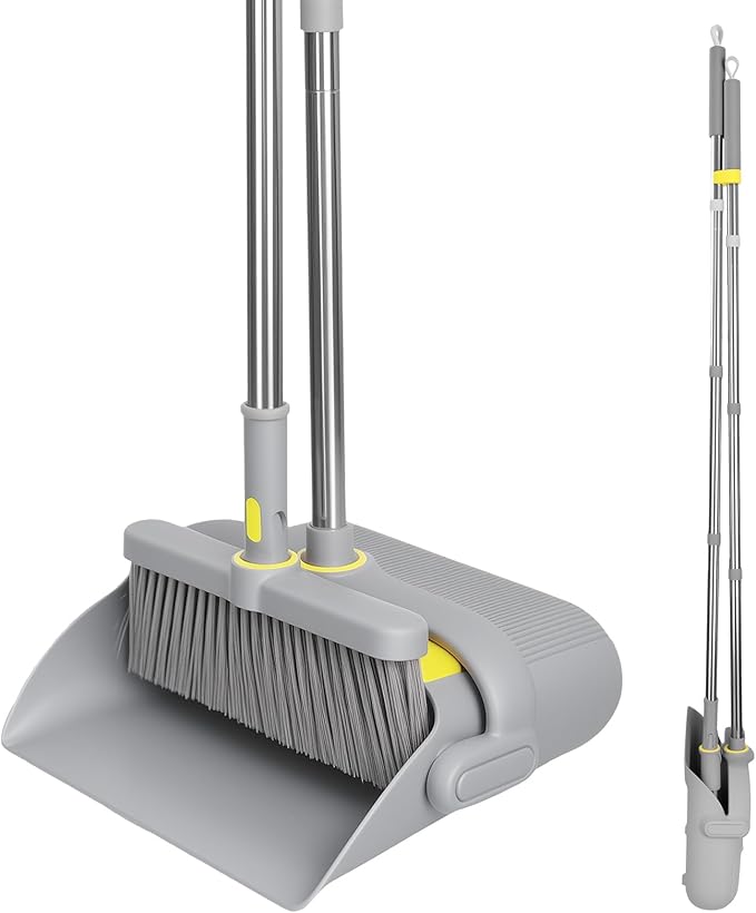 Upgrade Broom and Dustpan Set 180° Rotatable Head by Unknown
