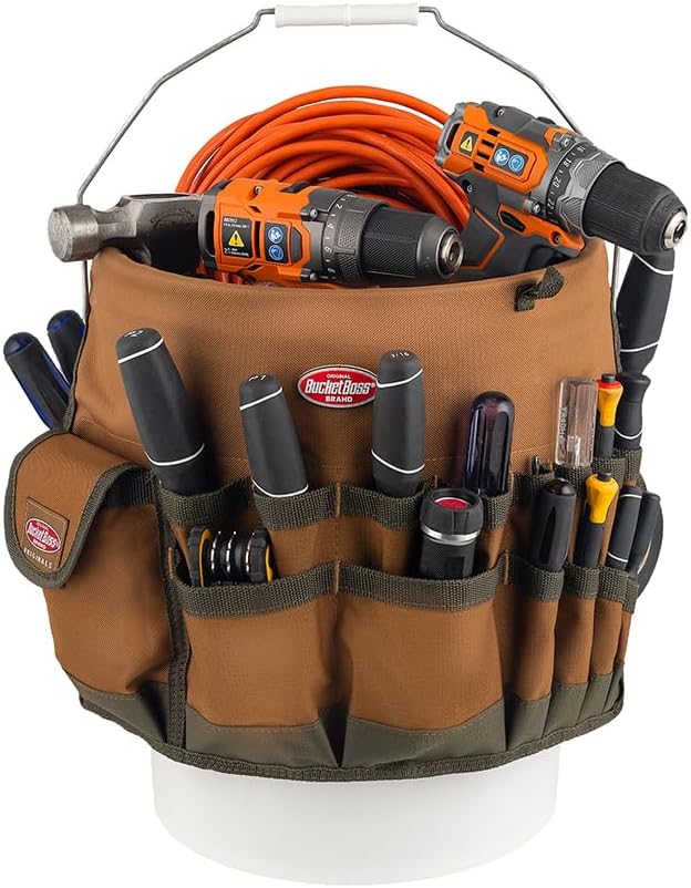 Bucket Boss The Bucketeer Bucket Tool Organizer in Brown - Image 3