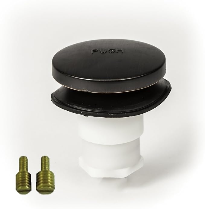 Universal Toe Touch Bath Tub/Bathtub Drain Stopper Includes 3/8" and 5/16" by PermaFLOW